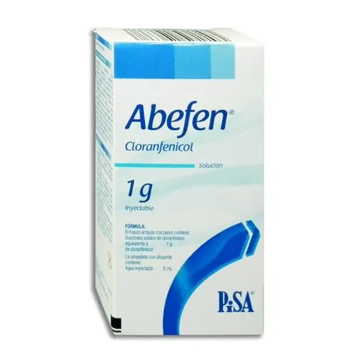 Abefen Cloranfenicol 1 G Con 1 Ampolleta De 5 Ml