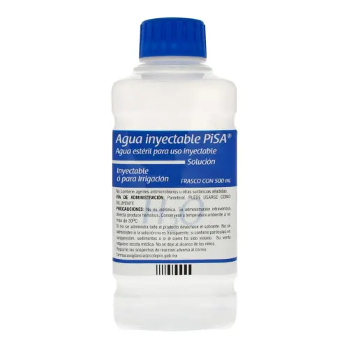 Agua Inyectable Para Irrigación Con 500 Ml