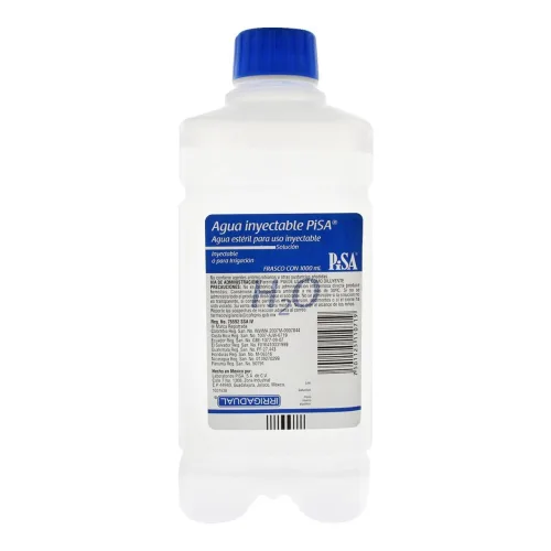 Agua Inyectable Para Irrigación Con 1000 Ml
