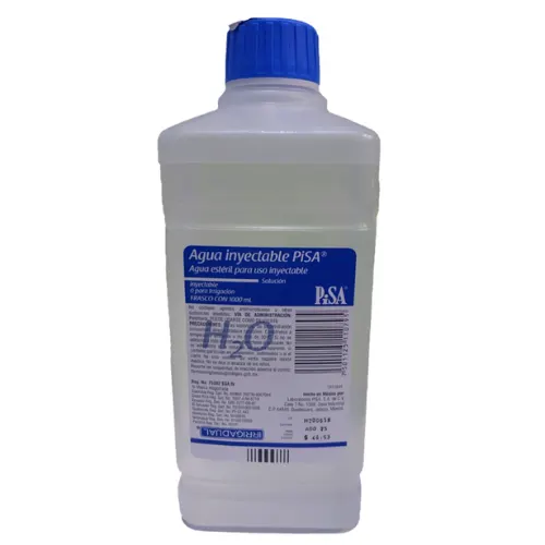 Agua Inyectable Estéril Para Irrigación Con 1000 Ml