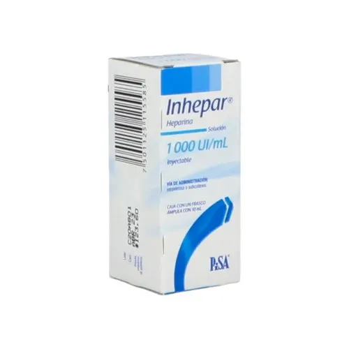 Inhepar 1000 Ui Con Frasco Ámpula 10 Ml
