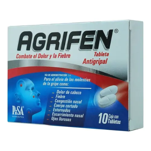 Agrifen 500/25/5/4 Mg Con 10 Tabletas