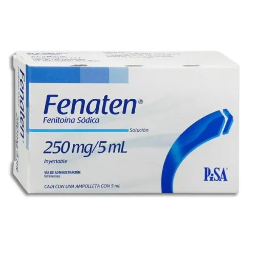 Fenaten Fenitoína Sódica 250 Mg /5 Ml Solución Inyectable