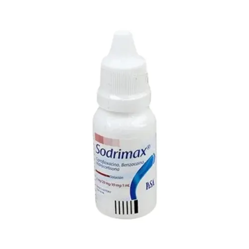 Sodrimax 2/20/10 Mg Con 10 Ml De Solución Ótica