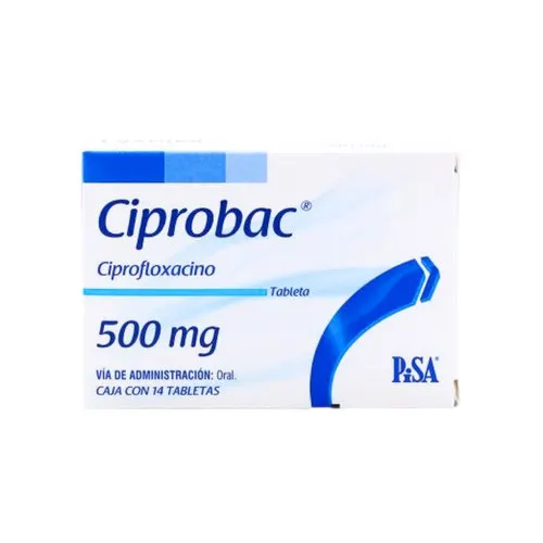 Ciprobac Ciprofloxacino 500 Mg Con 14 Tabletas