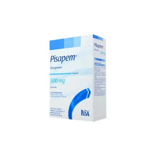 Pisapem Meropenem 500 Mg Con 1 Frasco Ámpula