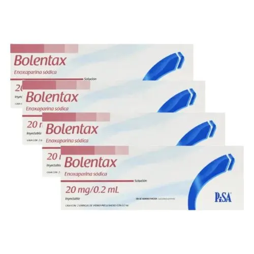 Comprar Bolentax 20 Mg Solución Inyectable 2 Jeringas Prellenadas Pack 4x3