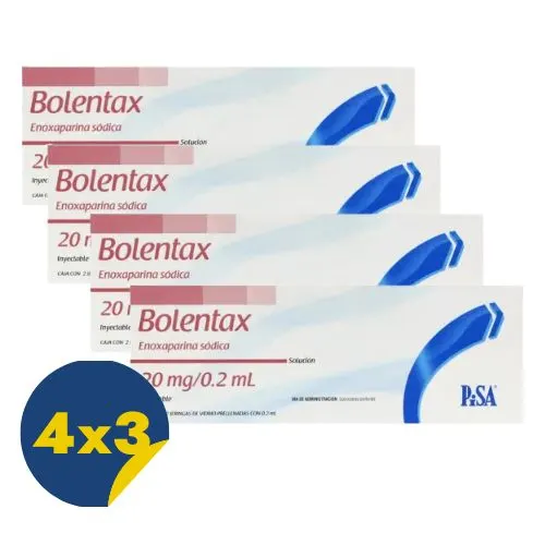 Comprar Bolentax 20 Mg Solución Inyectable 2 Jeringas Prellenadas Pack 4x3