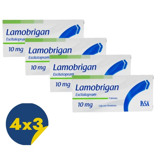 Comprar Lamobrigan 10 Mg Con 14 Tabletas Pack 4x3