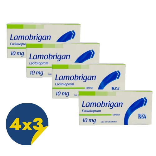 Comprar Lamobrigan 10 Mg Con 28 Tabletas Pack 4x3