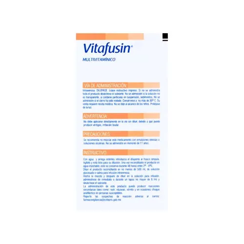 Vitafusin Multivitamínico para Adulto con 1 Frasco Ámpula
