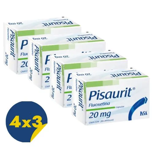 Comprar Pisaurit 20 Mg Con 28 Cápsulas Pack 4x3