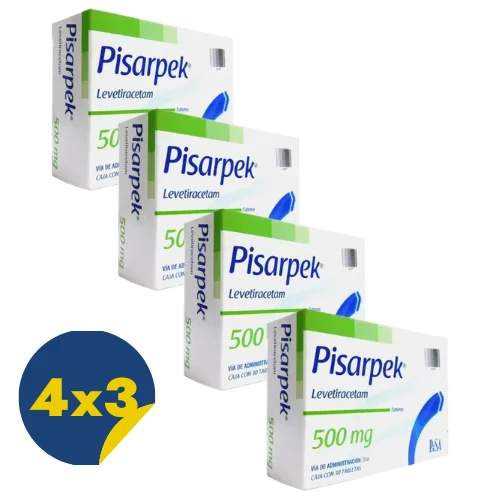 Comprar Pisaperk 500 Mg Con 30 Tabletas Pack 4x3