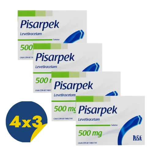 Comprar Pisarpek 500 Mg Con 60 Tabletas Pack 4x3