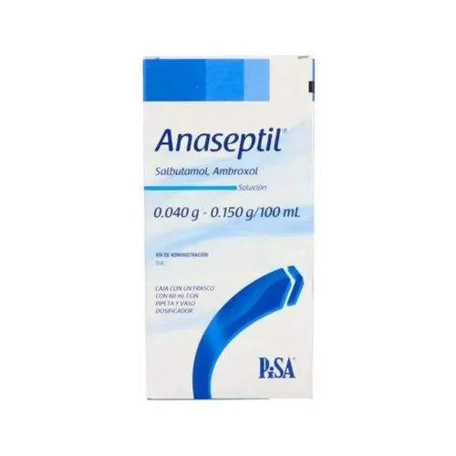 Anaseptil Salbutamol Ambroxol 0.040 G / 0.150 G Solución Con 60 Ml (Pisa)