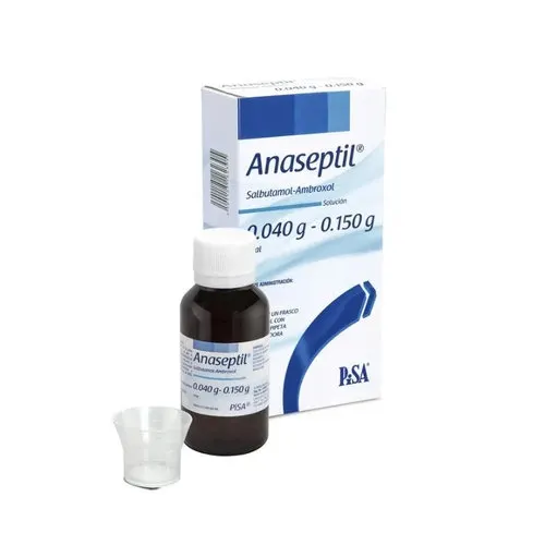 Anaseptil Salbutamol Ambroxol 0.040 G / 0.150 G Solución Con 60 Ml (Pisa)