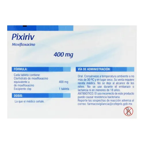 Comprar Pixiriv 400 Mg Con 7 Tabletas