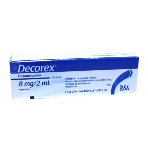 Comprar Decorex 8 Mg Solución Inyectable Con Ampolleta De 2 Ml