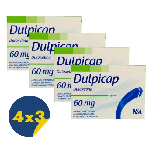 Comprar Dulpicap 60 Mg Con 28 Cápsulas Pack 4x3