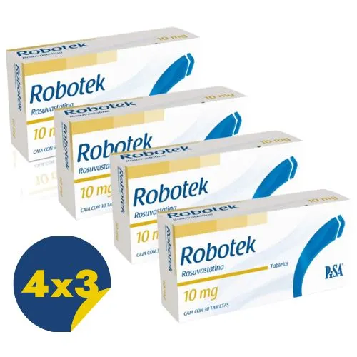 Comprar Robotek 10 Mg Con 30 Tabletas Pack 4x3