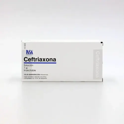 Ceftriaxona Gi Solucion Inyectable 1 Gr