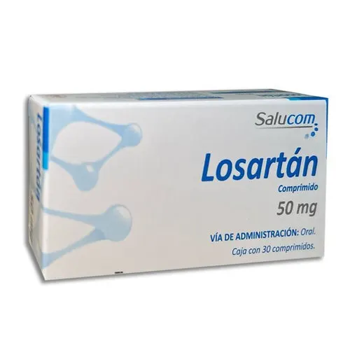 Losartán 50 Mg Con 30 Comprimidos