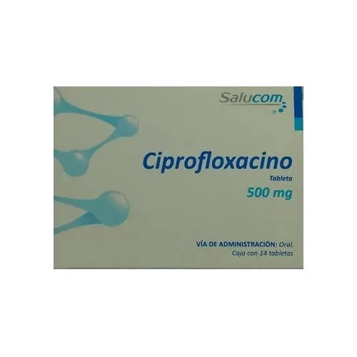 Ciprofloxacino 500 Mg Con 14Tabletas