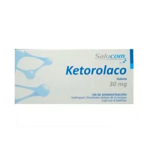Ketorolaco 30 Mg Con 6 Tabletas Sublinguales