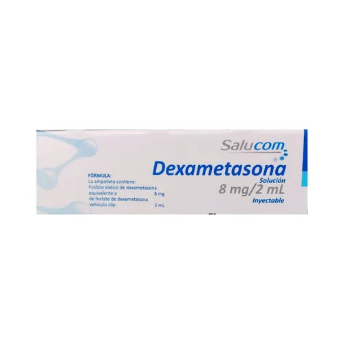 Dexametasona 8 Mg/2 Ml Con 1 Ampolleta