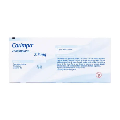 Comprar Carimpa 2.5 Mg Con 2 Tabletas