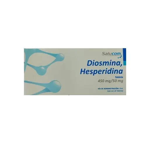 Diosmina Hesperidina 450 Mg/ 50 Mg Con 20 Tabletas