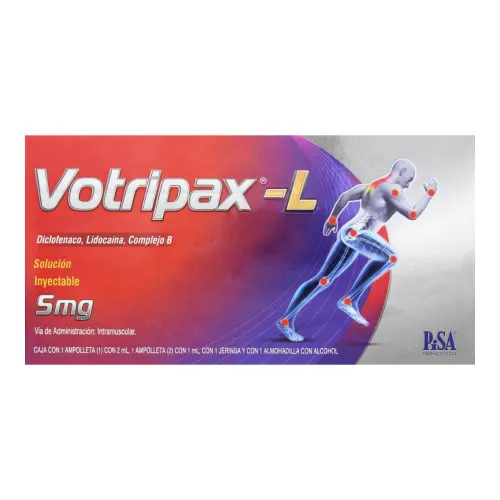 Votripax L 75/20/205 Mg Con 1 Ampolleta De Solución Inyectable