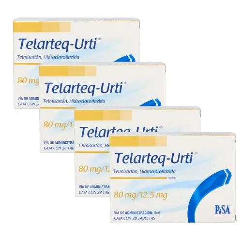 Comprar Telarteq-Urti 80/12.5 Mg Con 28 Tabletas Pack 4×3