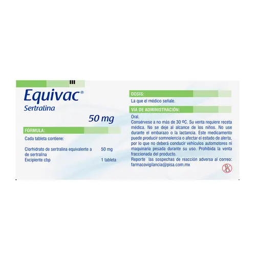 Equivac 50 Mg Con 28 Tabletas