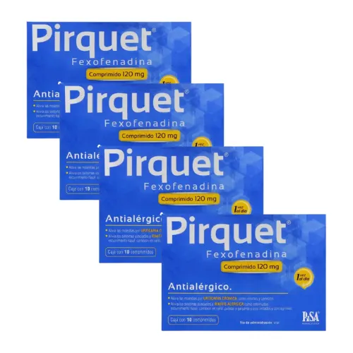 Comprar Pirquet 120 Mg Con 10 Comprimidos Pack 4×3