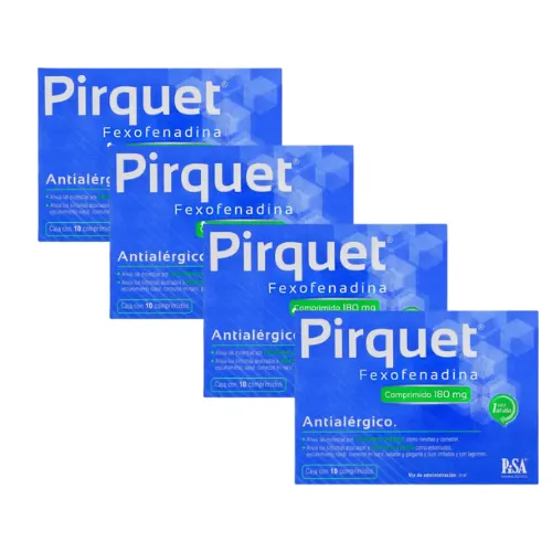 Comprar Pirquet 180 Mg Con 10 Comprimidos Pack 4x3