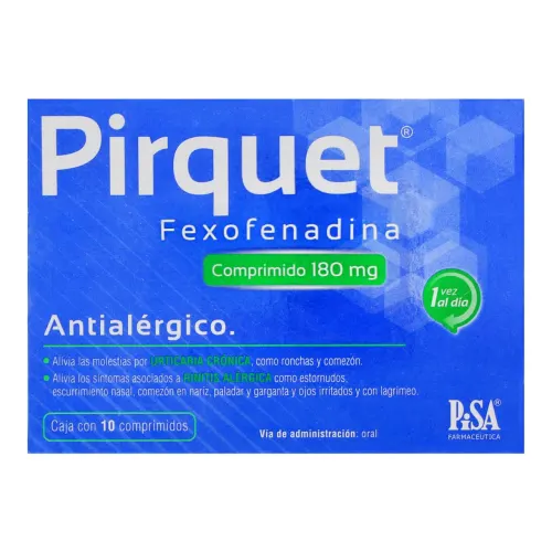 Comprar Pirquet 180 Mg Con 10 Comprimidos