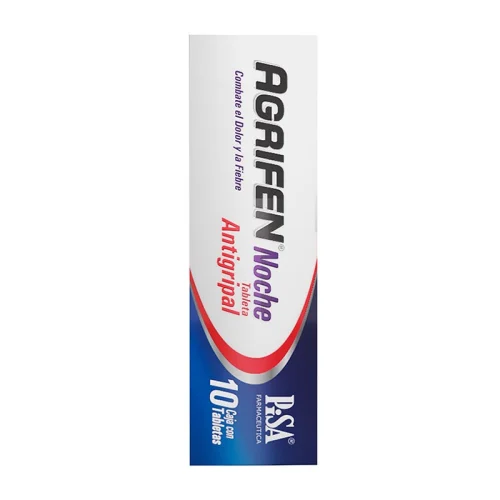 Agrifen Noche 500/5/4 Mg Con 10 Tabletas