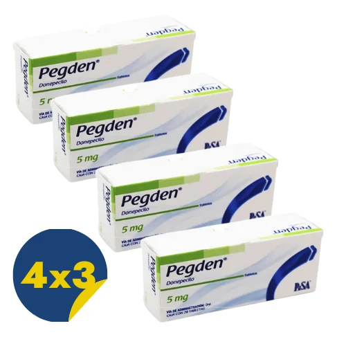 Comprar Pegden 5 Mg Con 28 Tabletas Pack 4x3