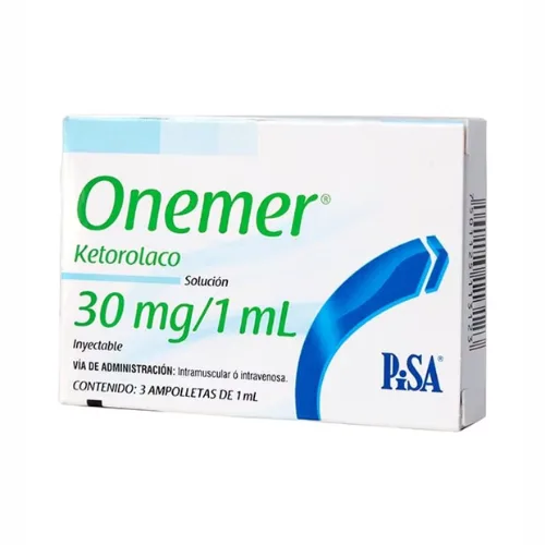 Onemer 30 Mg Con 3 Ampolletas