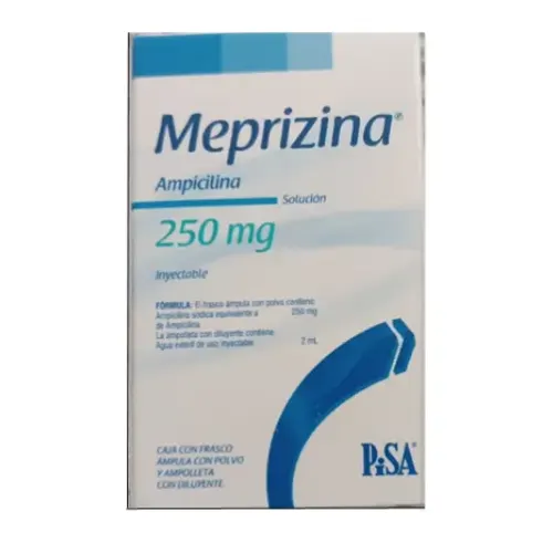 Meprizina Ampicilina 250 Mg Solución Inyectable