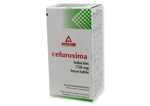 Comprar Cefuroxima 750 Mg Solución Inyectable 5 Ml