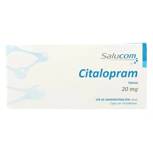 Citalopram 20 Mg Con 14 Tabletas