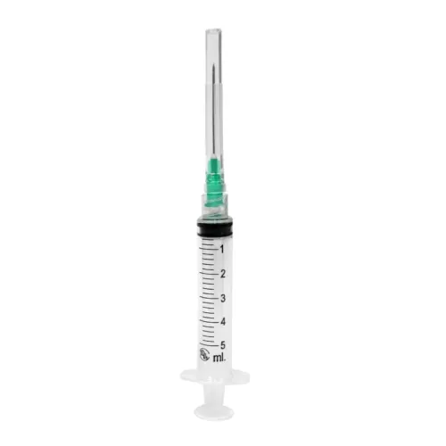 Dl Jeringa Hipodérmica De Plástico Estéril 5 Ml 21G X 32 Mm Con 5 Piezas
