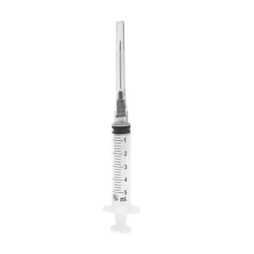 Dl Jeringa Hipodérmica De Plástico Estéril 5 Ml 22G X 32 Mm Con 5 Piezas