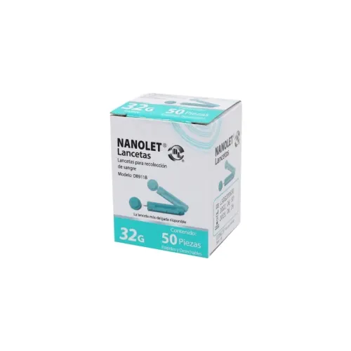 Nanolet Lancetas Con 50 Piezas