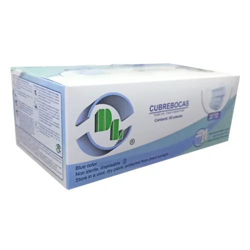 Dl Cubrebocas Tricapa Con 50 Piezas