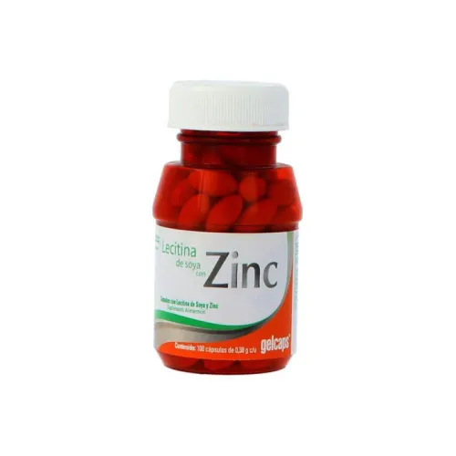 Comprar Lecitina De Soya Con Zinc Con 100 Cápsulas