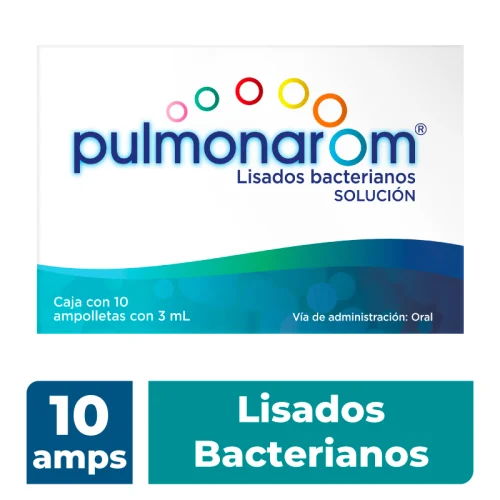 Pulmonarom Lisados Bacterianos 10 ampolletas 3 ml