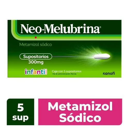 Neo-Melubrina Supositorios 5 Piezas de 300 mg
